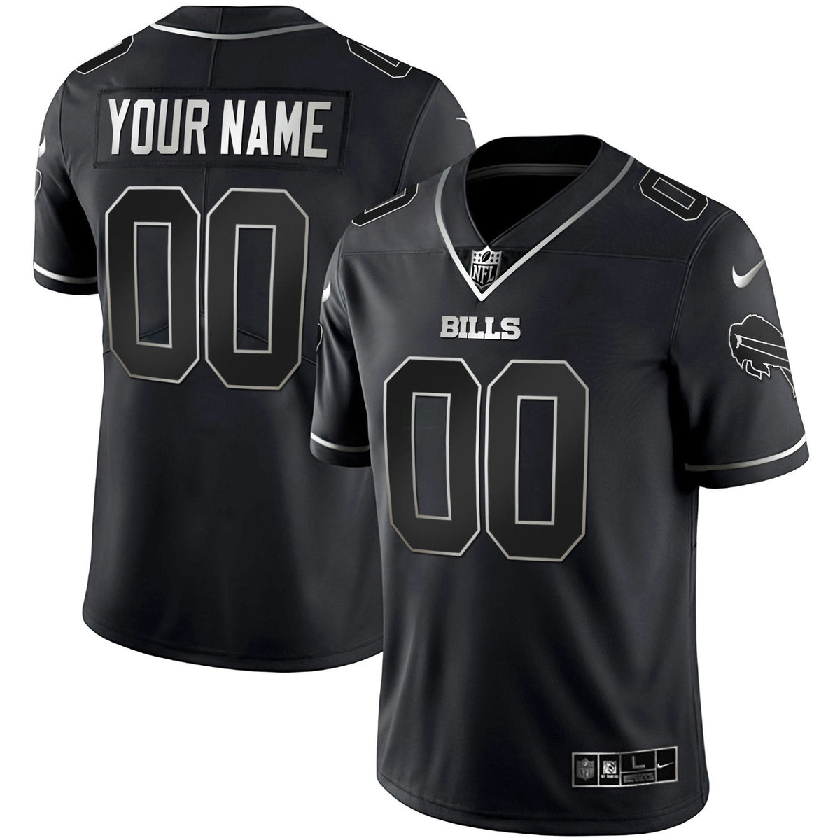 Jersey NFL Gold and Split Custom Name and Number