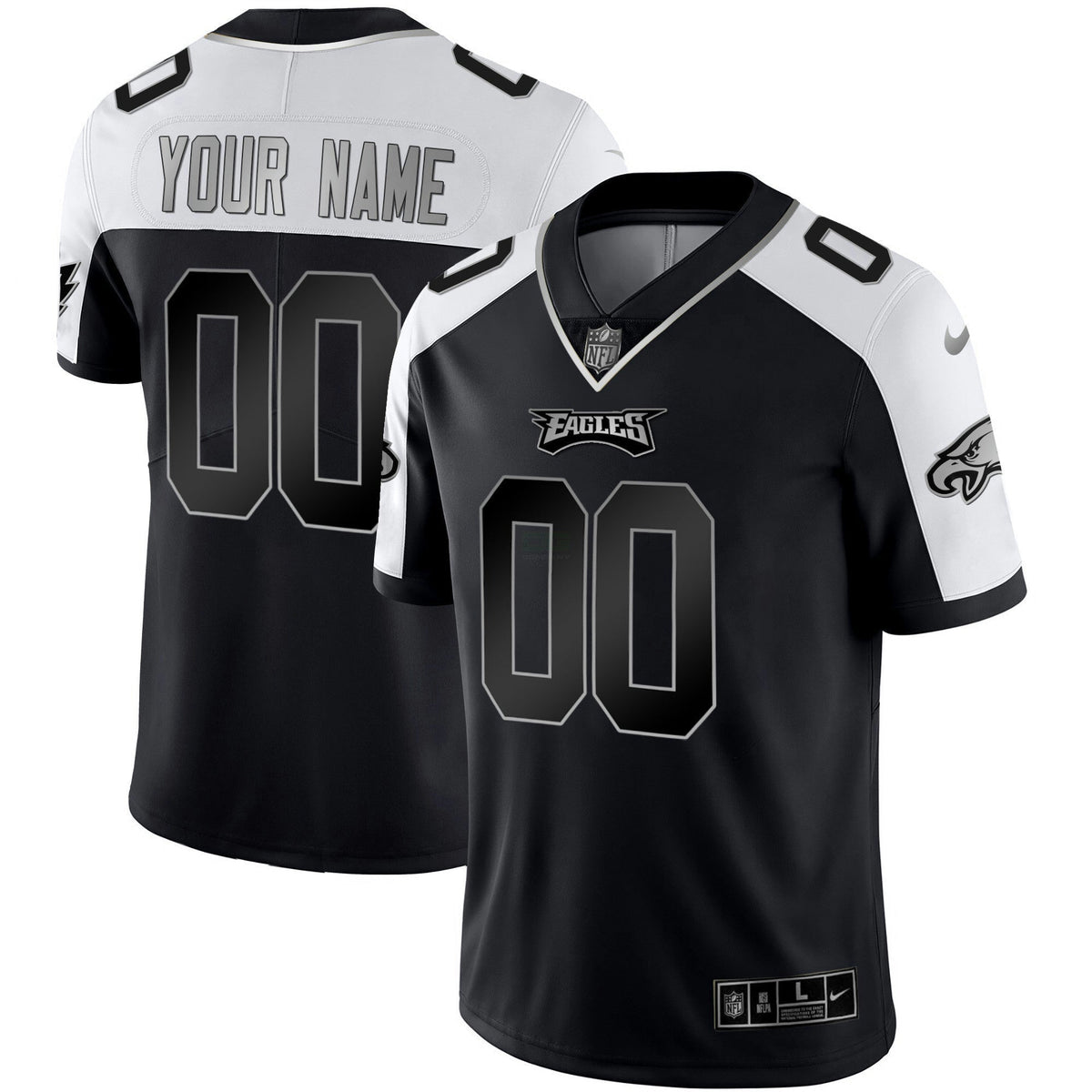 Jersey NFL Gold & Split Custom Name and Number