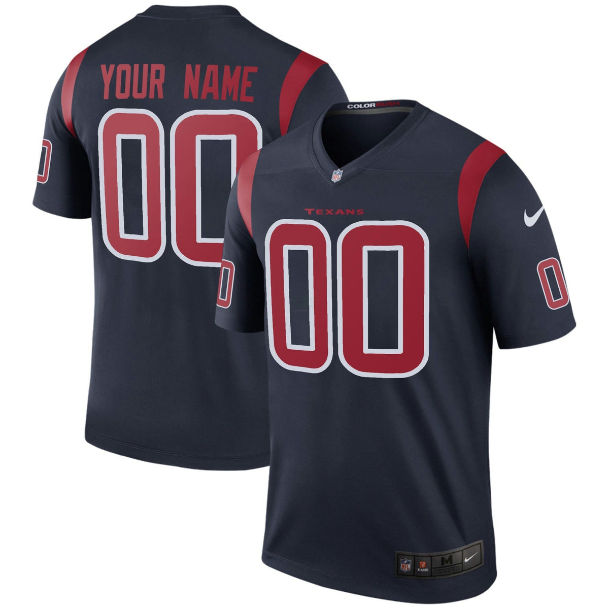 NFL Houston Color Rush Legend Game Jersey - Navy Blue