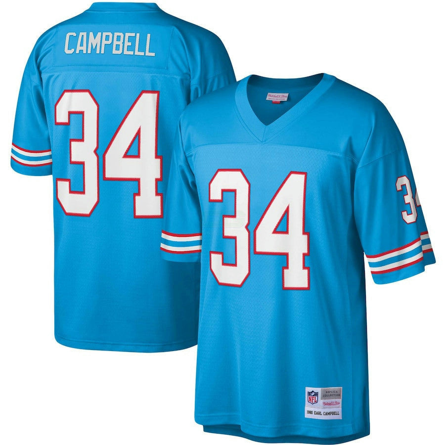 NFL Tennessee Titans Houston Oilers Earl Campbell Throwback Jersey