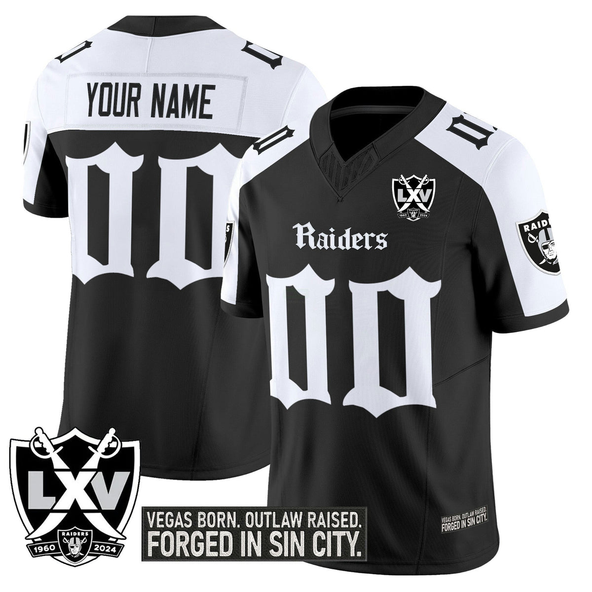 NFL Las Vegas ‘Gothic Sin City Shadows Edition’ Vapor Limited Jersey V2