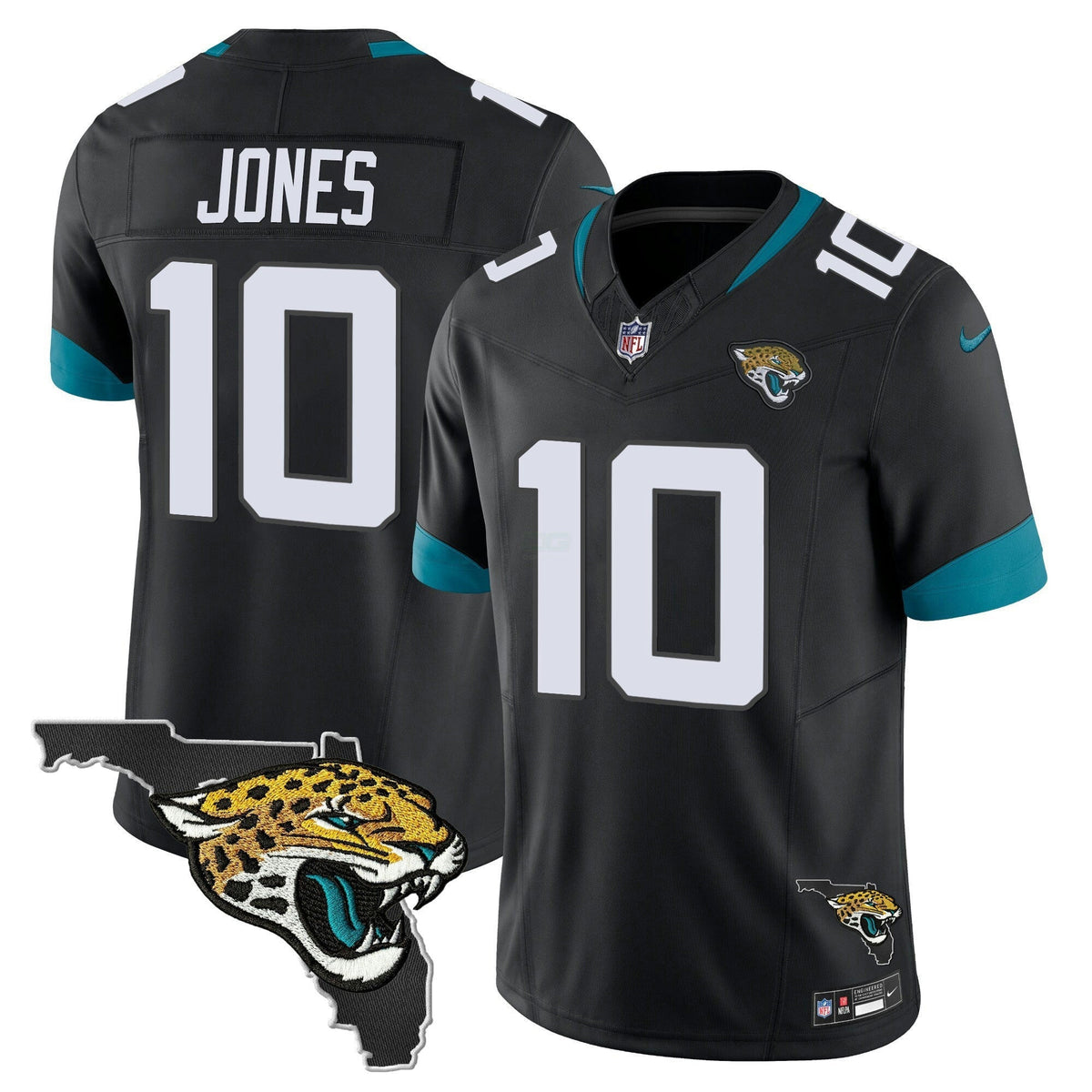 NFL Mac Jones Jacksonville Florida Patch Vapor Jersey