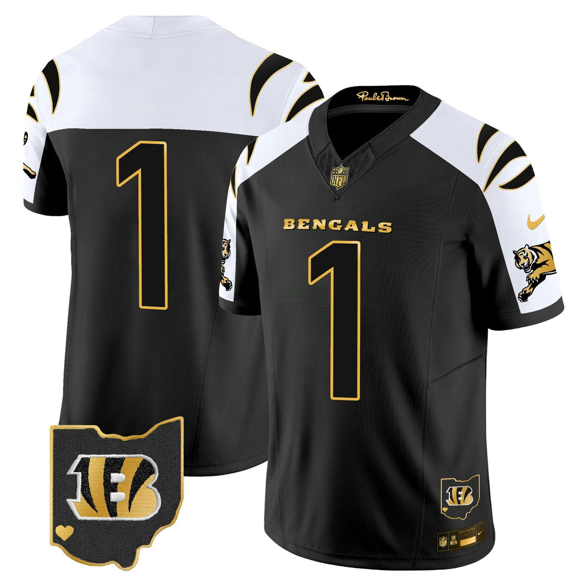 NFL Cincinnati Bengals Men’s 2024 Gold Vapor Limited Jersey