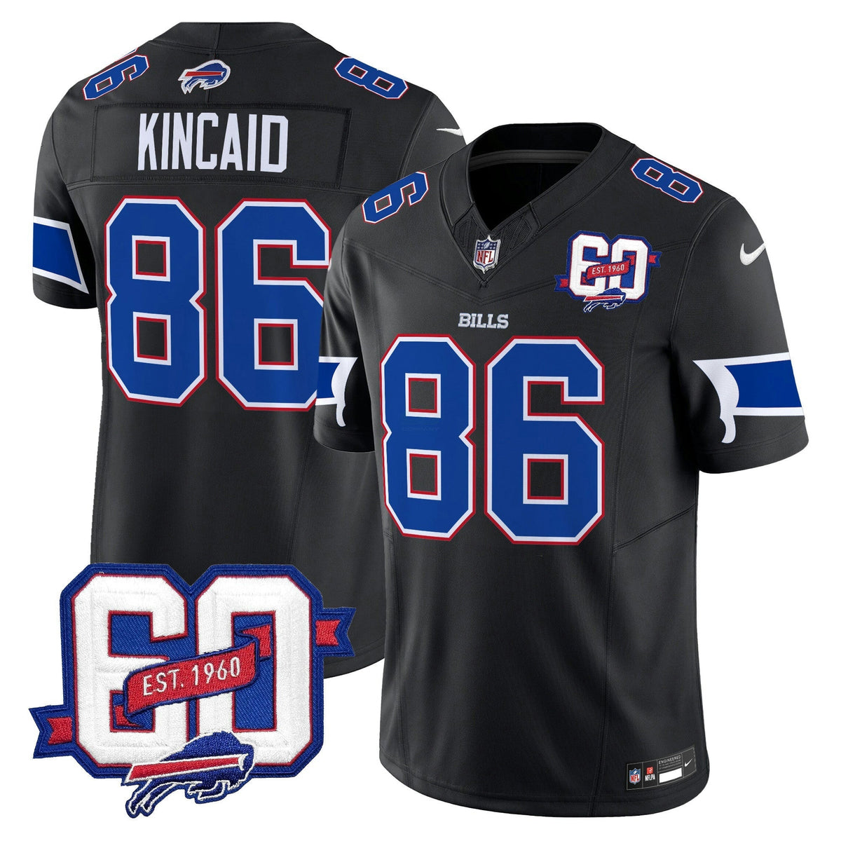 NFL Men’s 60th Anniversary Patch Vapor Limited Jersey