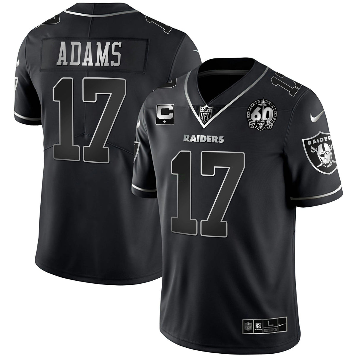 Jersey NFL Men’s 60th Season Patch Gold & Split