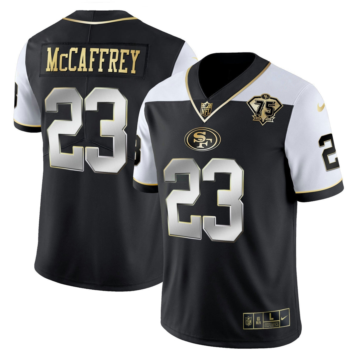 Jersey NFL Men’s 75th Anniversary Patch Vapor RFLCTV Gold