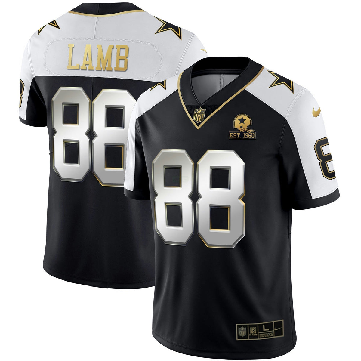 Jersey NFL Men’s Alternate Vapor Black Gold & Navy Blue Gold Limited