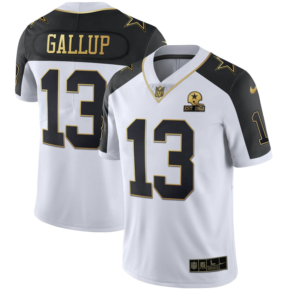 Jersey NFL Men’s Alternate Vapor Black Gold & Navy Blue Gold Limited
