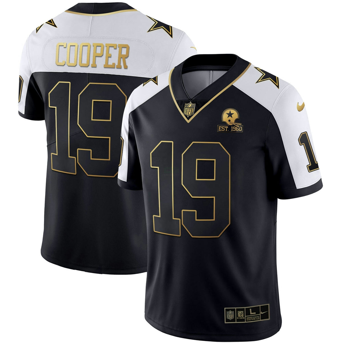 Jersey NFL Men’s Alternate Vapor Black Gold & Navy Blue Gold Limited