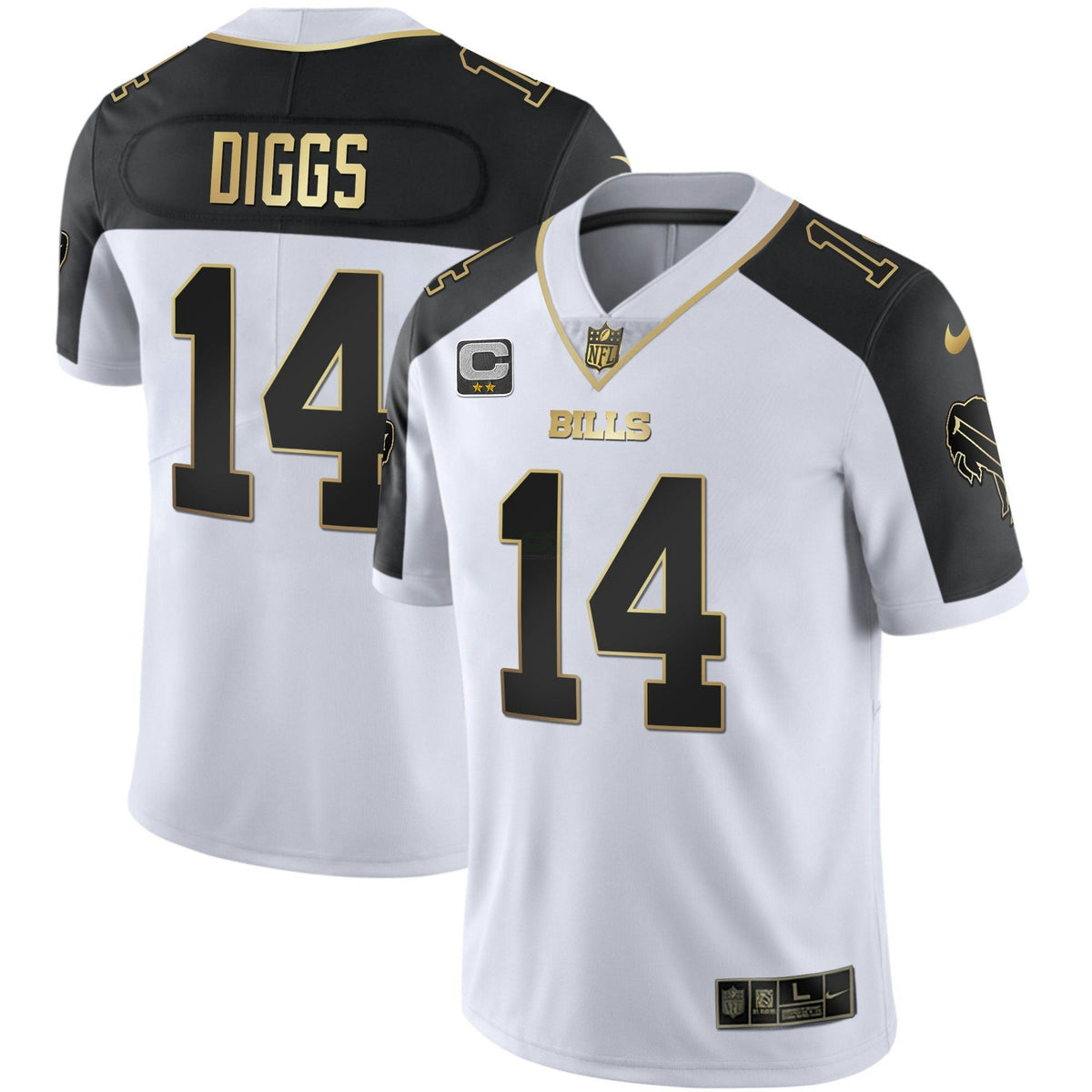 Jersey NFL Men’s Alternate Vapor Black Gold & Black Invertida Limited