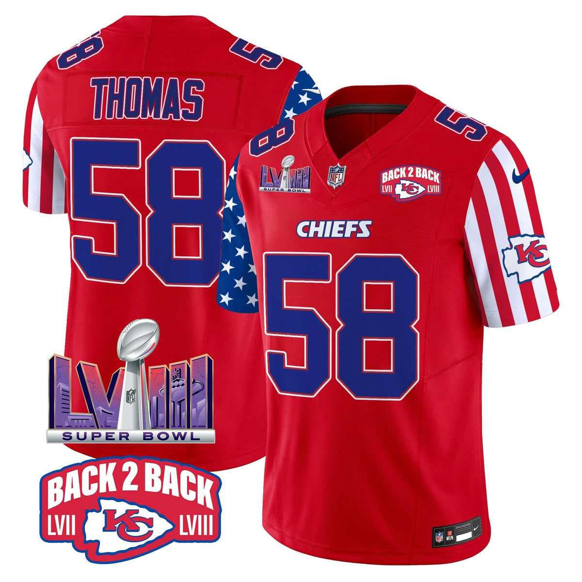 NFL Kansas City Chiefs Men’s American Style Vapor Limited Jersey