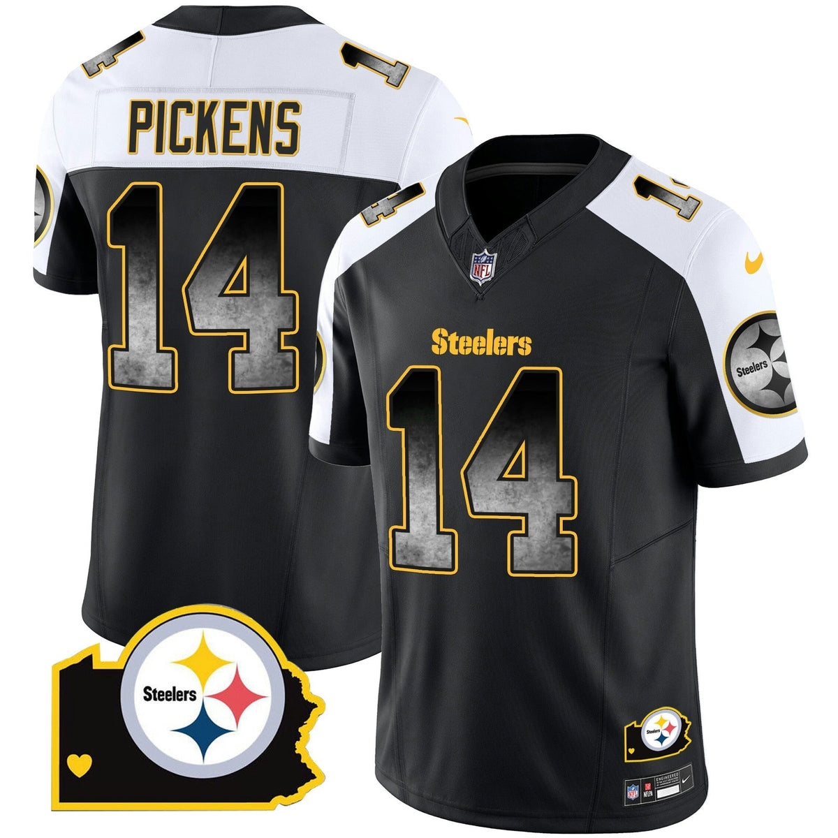 NFL Men’s Arch Smoke Home Patch Vapor Jersey