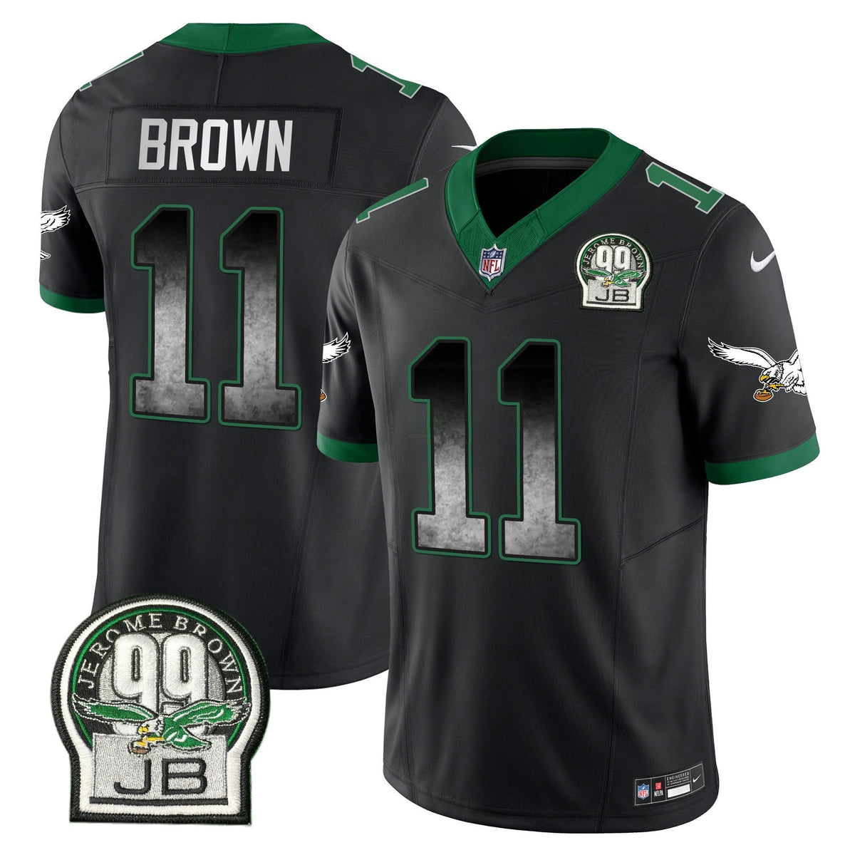 NFL Men’s Arch Smoke Kelly Green Vapor Jersey