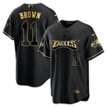 Jersey NFL Men’s Baseball White Gold & Black Gold