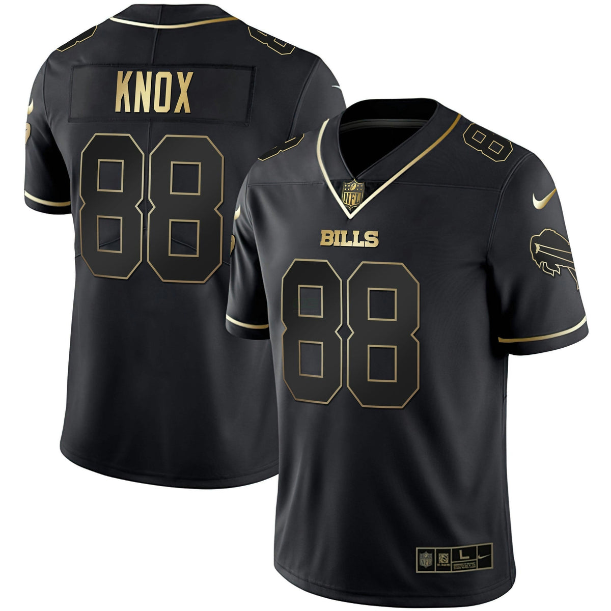 Jersey NFL Buffalo Bills Men’s White Gold & Black Gold