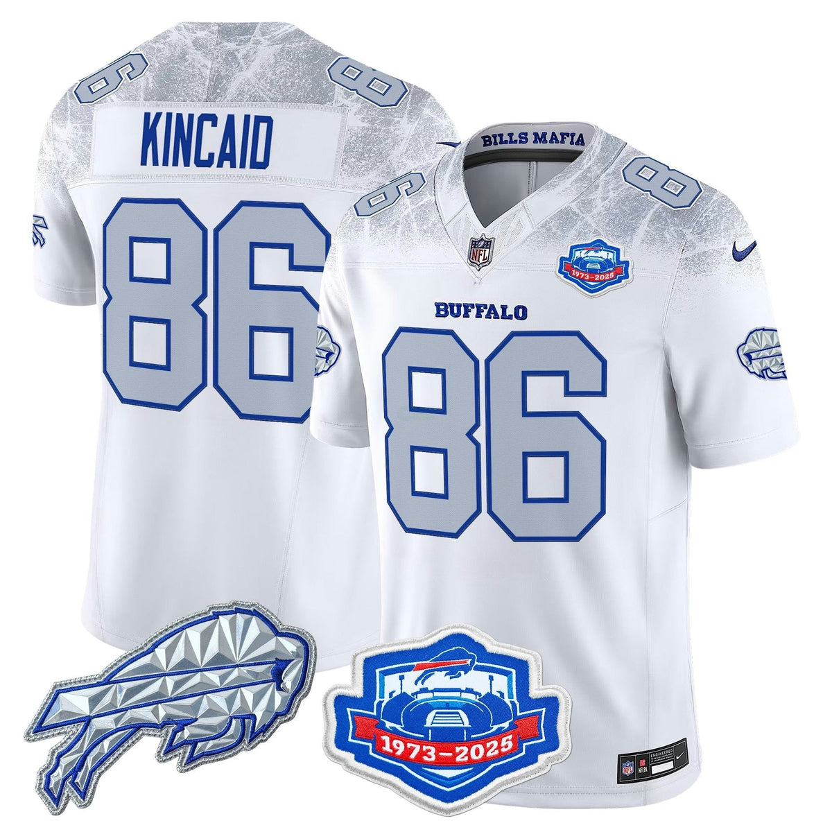 NFL Men’s Buffalo 2025 “Rivalries” Vapor Limited Jersey – Farewell Season Patch