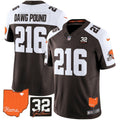 NFL Men’s Cleveland 2025 Jim Brown Memorial & Home Patch Vapor Limited Jersey