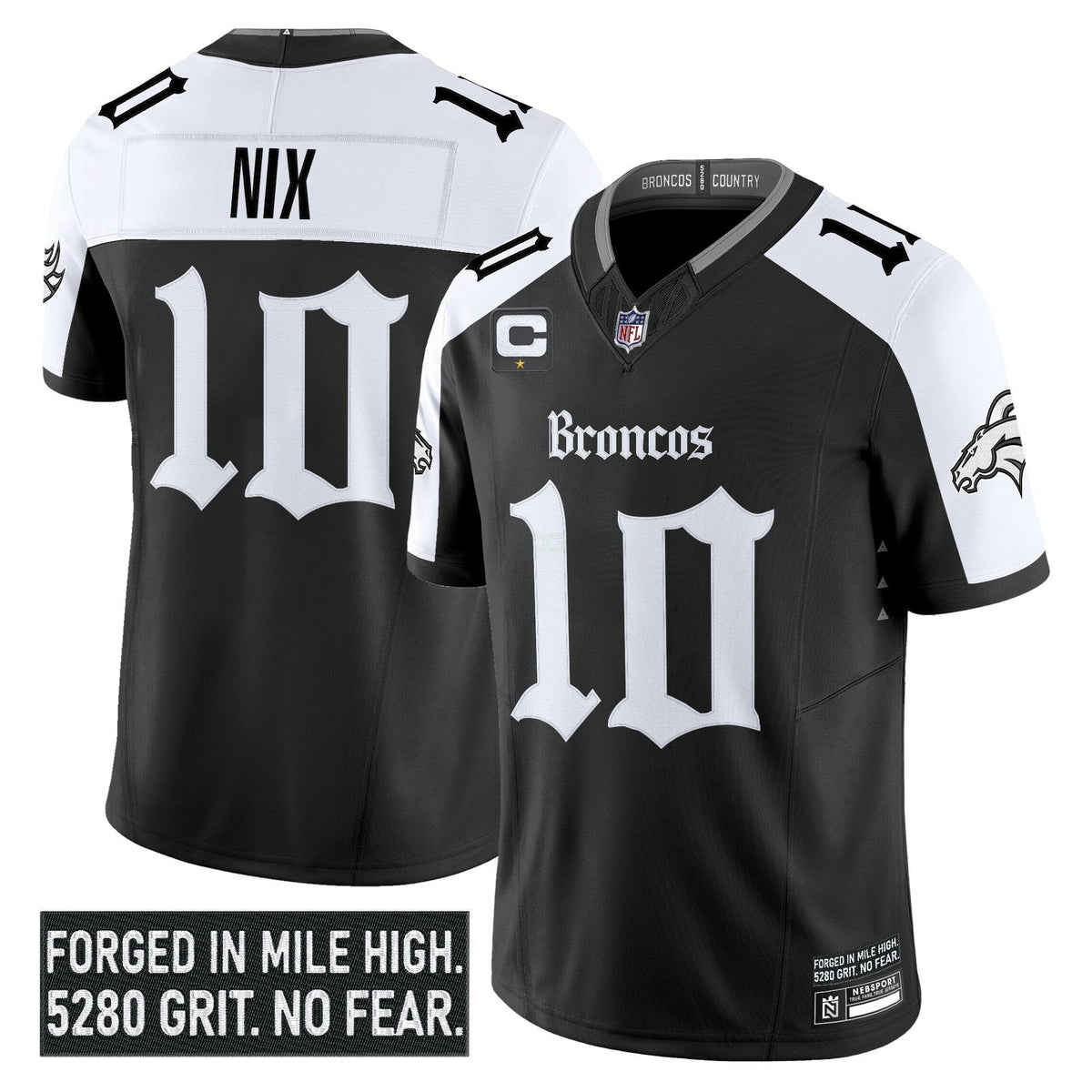NFL Men’s Denver ‘Gothic Mile High Shadows Edition’ Vapor Limited Jersey