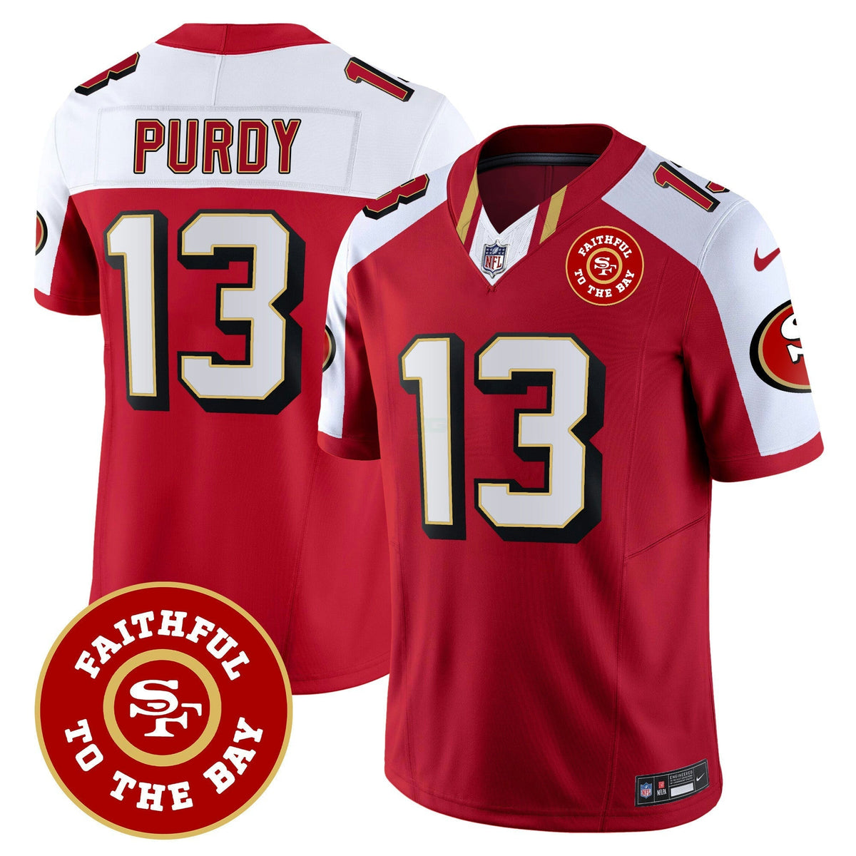 NFL Men’s Faithful To The Bay Patch Vapor Limited Jersey V9