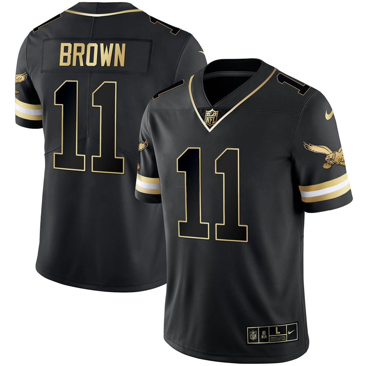 NFL Men’s Gold & Kelly Vapor Throwback Jersey