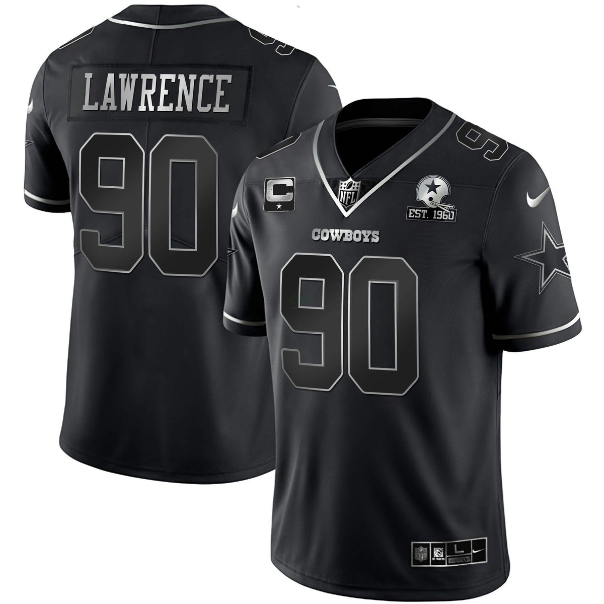 Jersey NFL Men’s Gold & Split Vapor Limited Est 1960 Patch