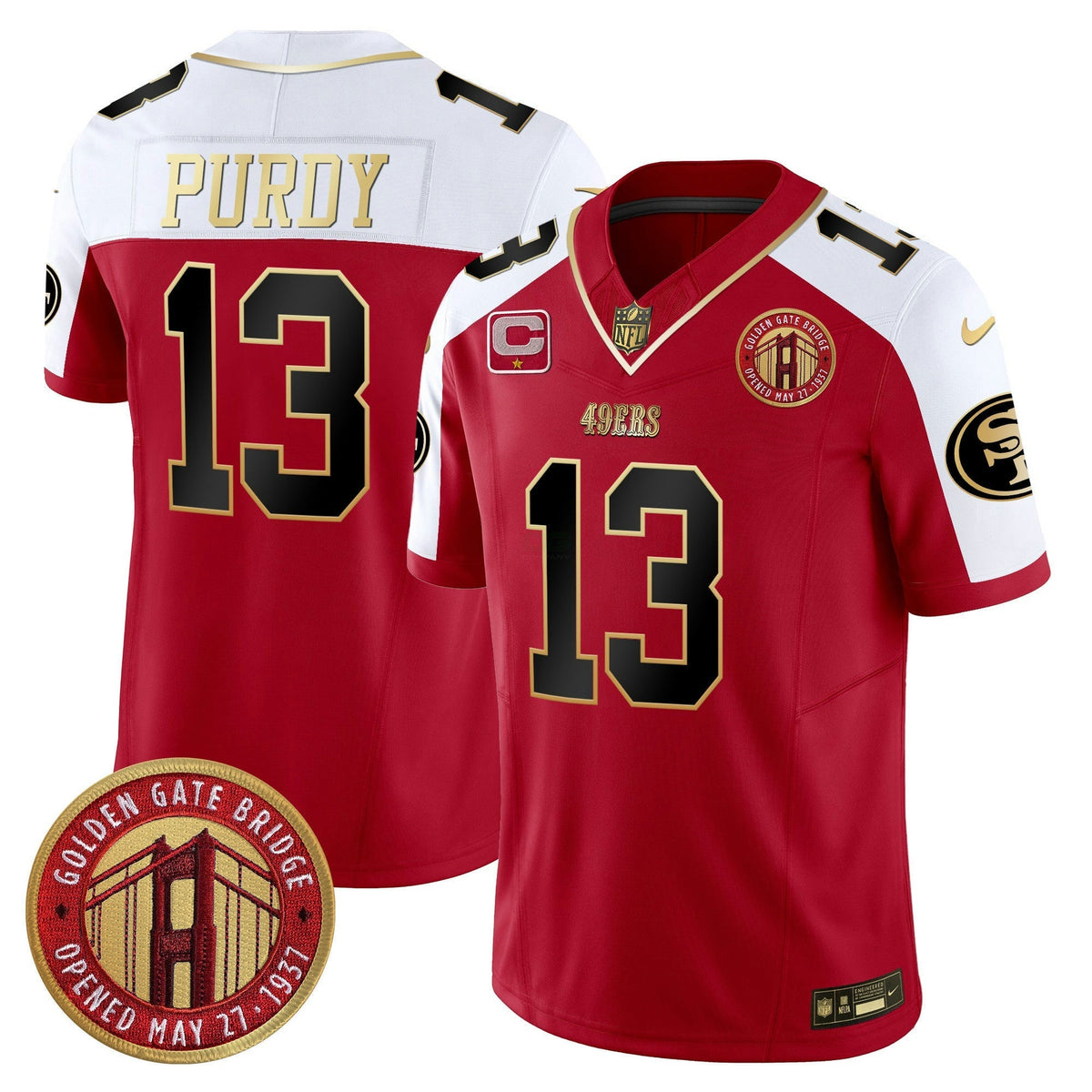NFL Men’s Golden Gate Bridge Patch Vapor Limited Jersey