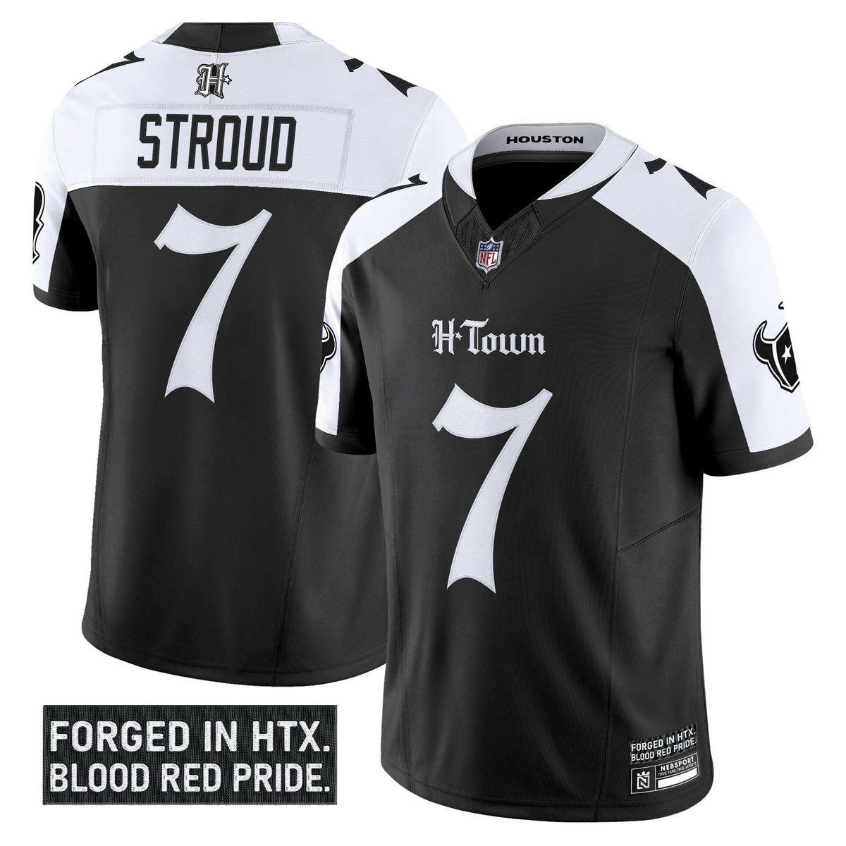 NFL Men’s Houston ‘Gothic Lone Star Shadows Edition’ Vapor Limited Jersey