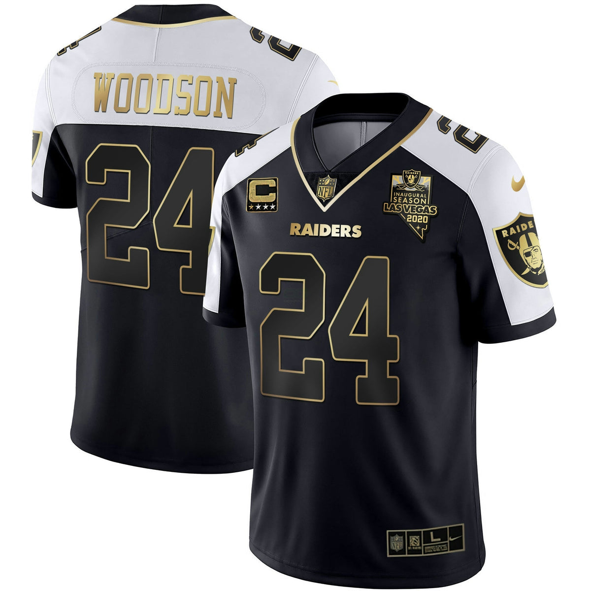 Jersey NFL Men’s Inaugural Season Patch Gold & Split