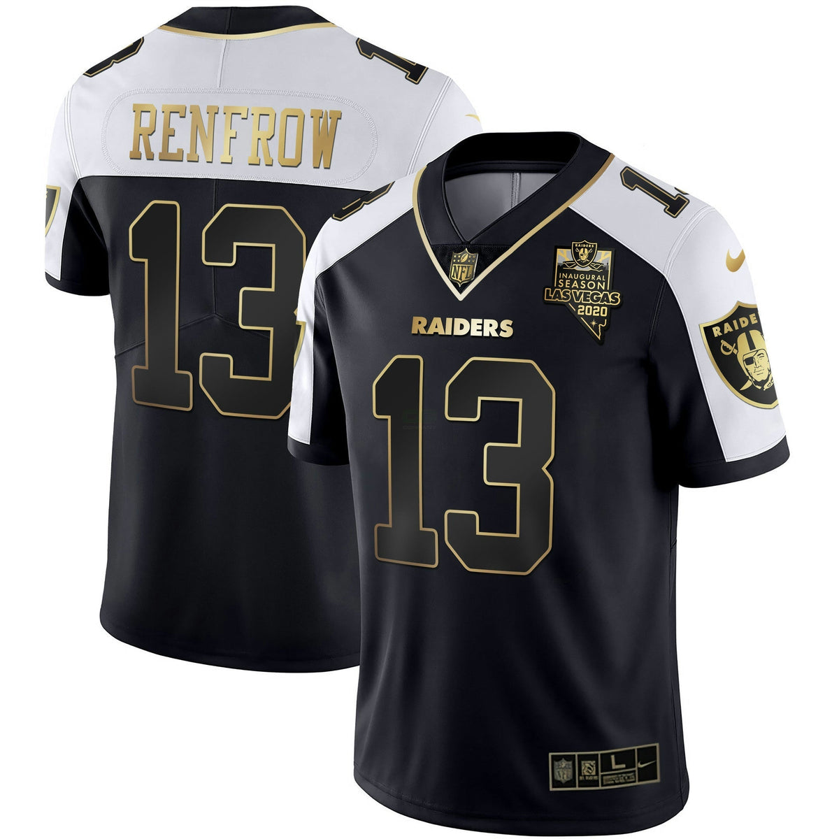 Jersey NFL Men’s Inaugural Season Patch Gold & Split