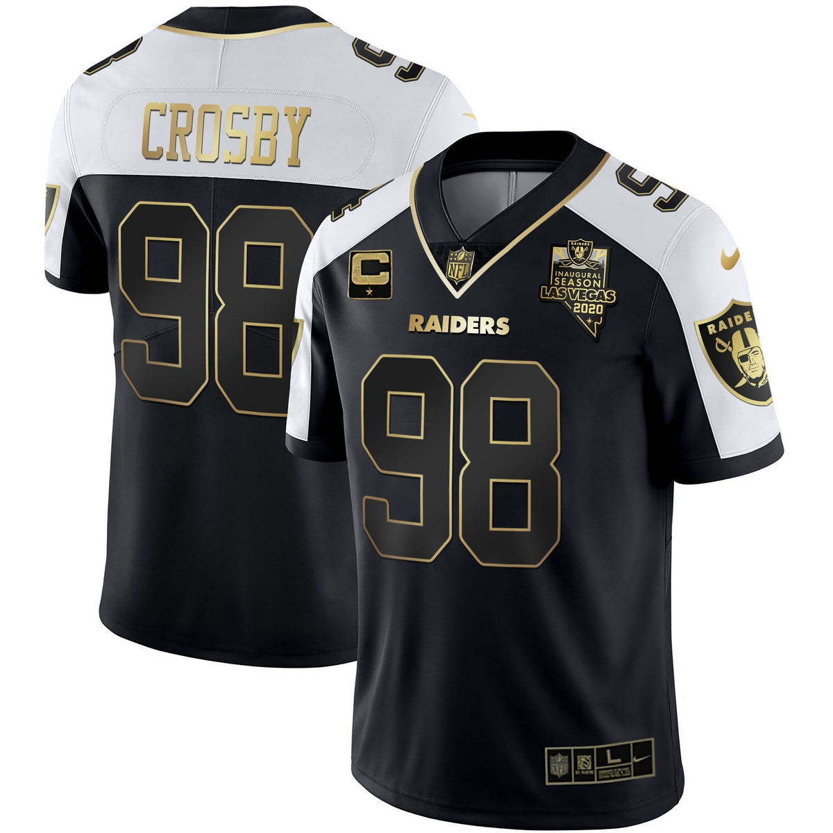 Jersey NFL Men’s Inaugural Season Patch Gold & Split