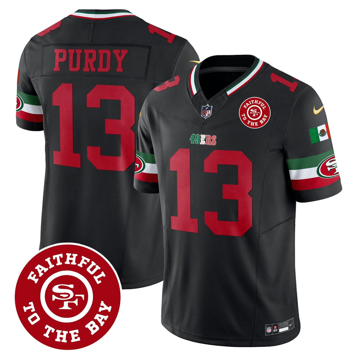 NFL Men’s Mexico Faithful To The Bay Patch Vapor Jersey