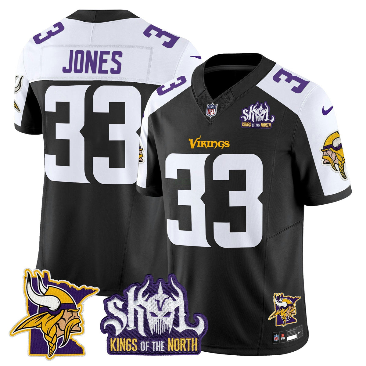 NFL Men’s Minnesota Kings Of The North Patch Vapor Limited Jersey V3