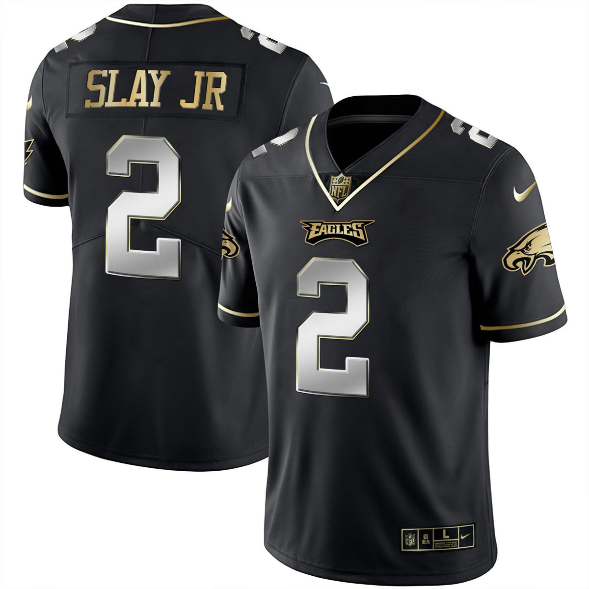 Jersey NFL Men’s Black Silver Limited