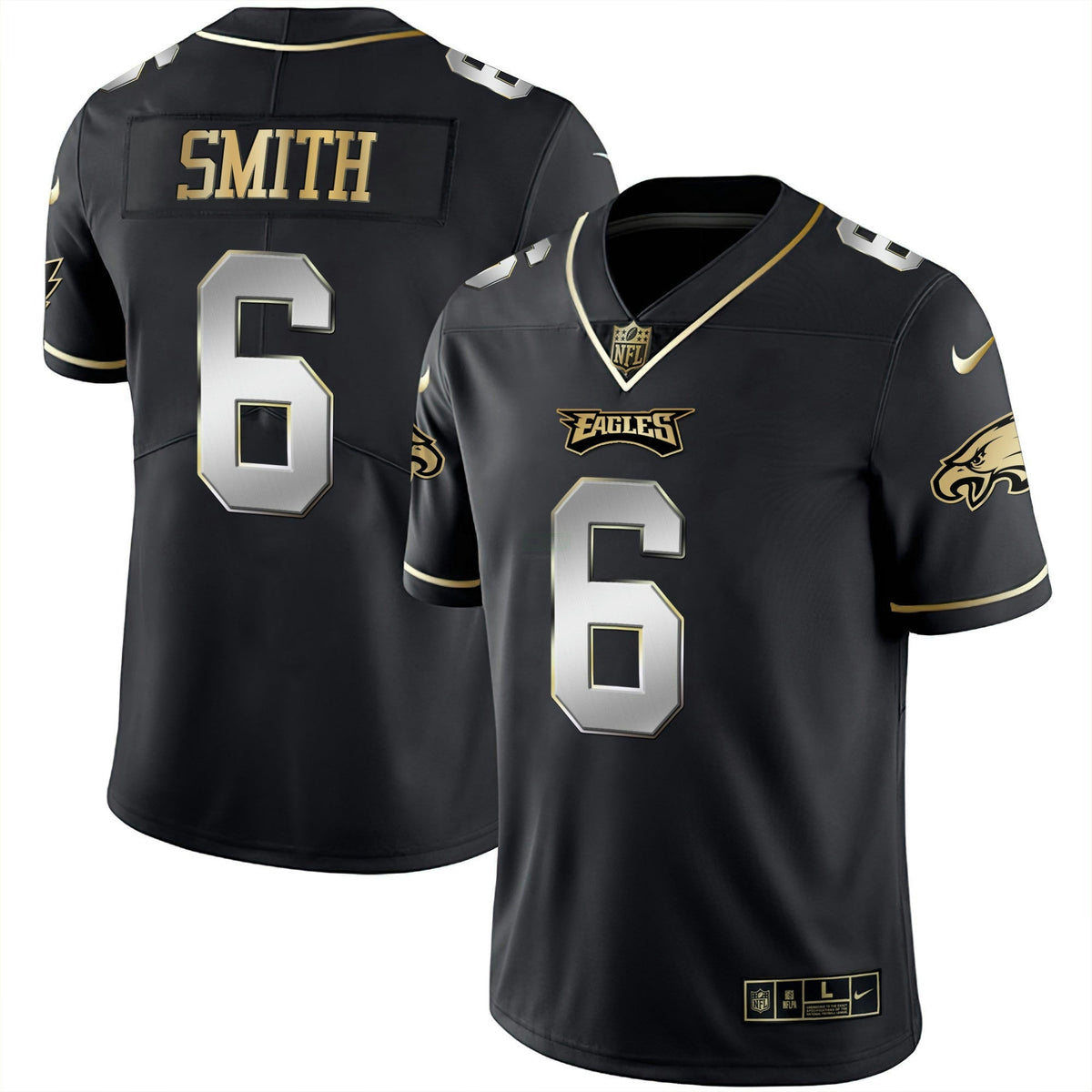 Jersey NFL Men’s Black Silver Limited