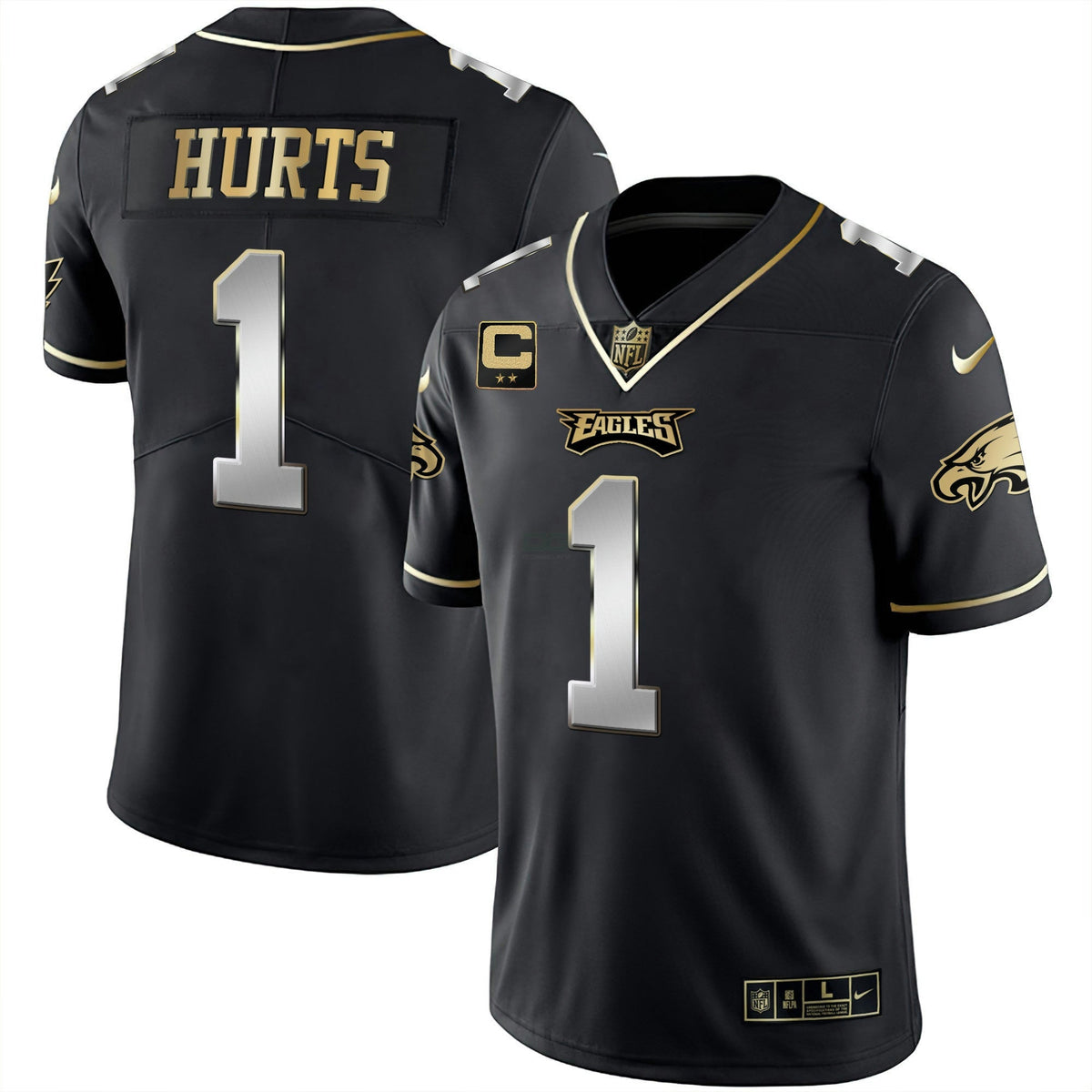 Jersey NFL Men’s Black Silver Limited