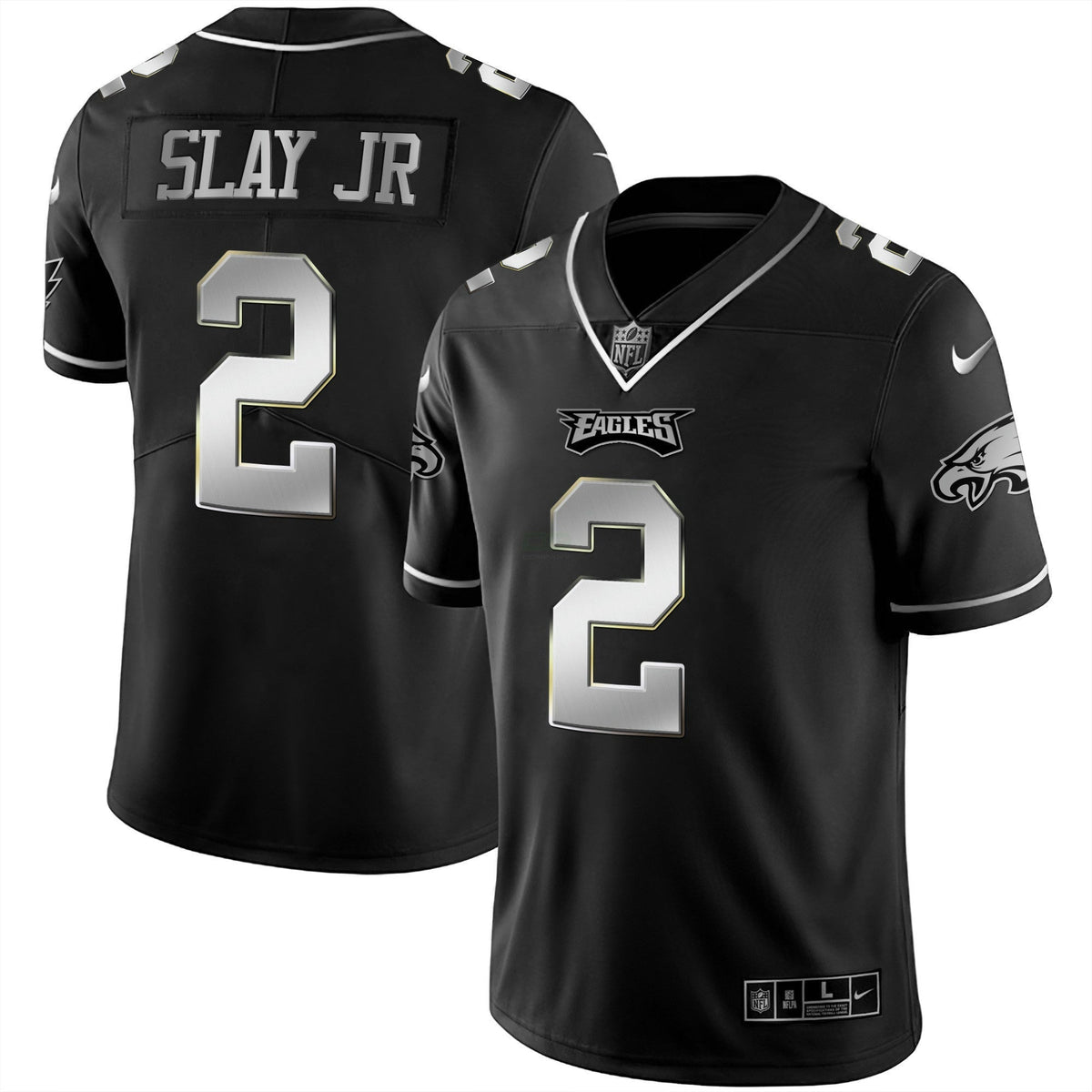 Jersey NFL Men’s Black Silver Limited