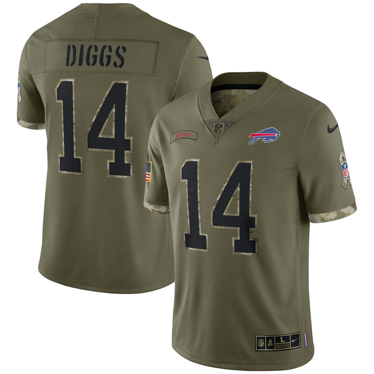 Jersey NFL Buffalo Bills Men’s Salute To Service 2022 Limited – Olive - Salute To Service