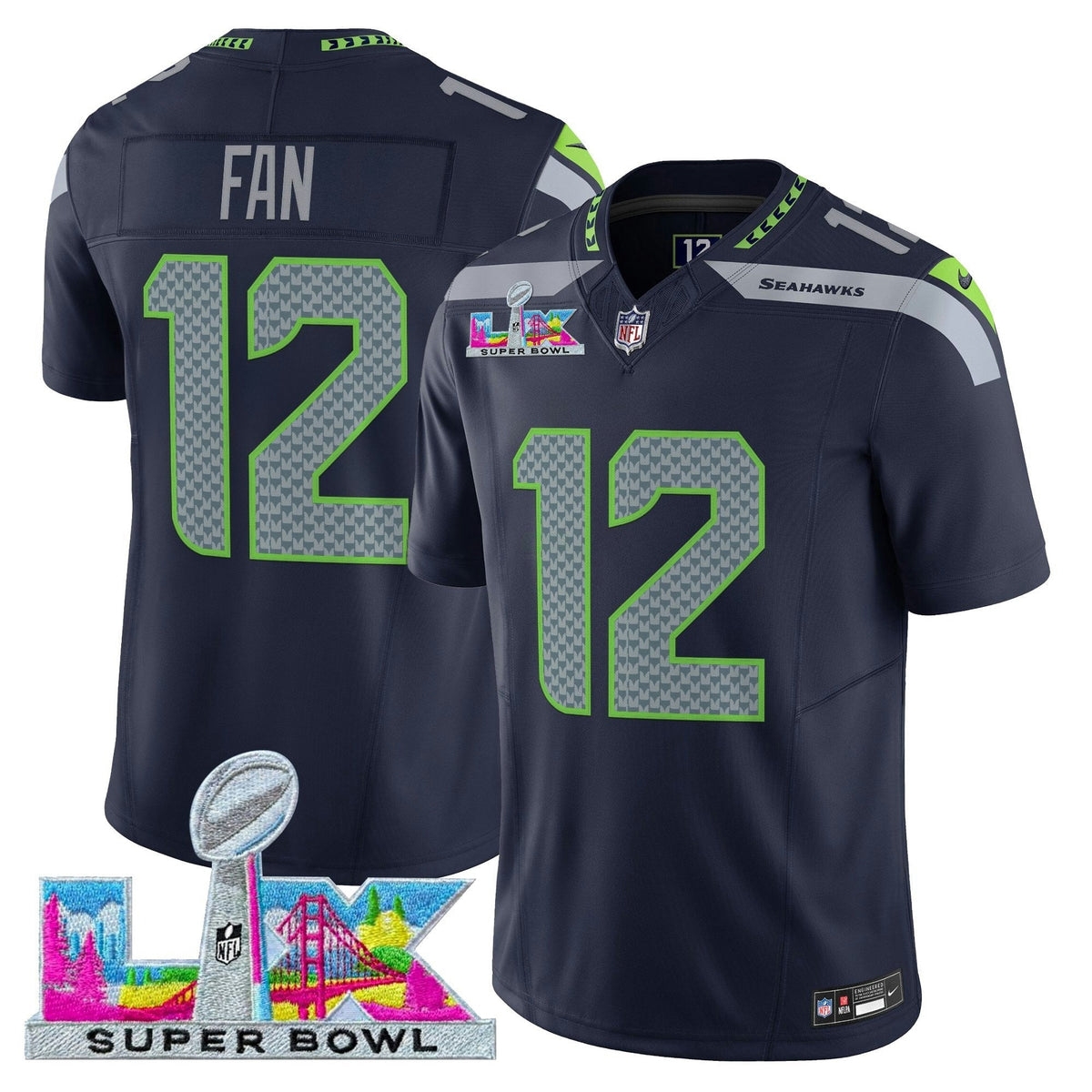 NFL Men’s Seattle Super Bowl LX Vapor Limited Jersey