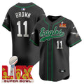 NFL Men’s Super Bowl LIX Patch Kelly Green Vapor Jersey V2