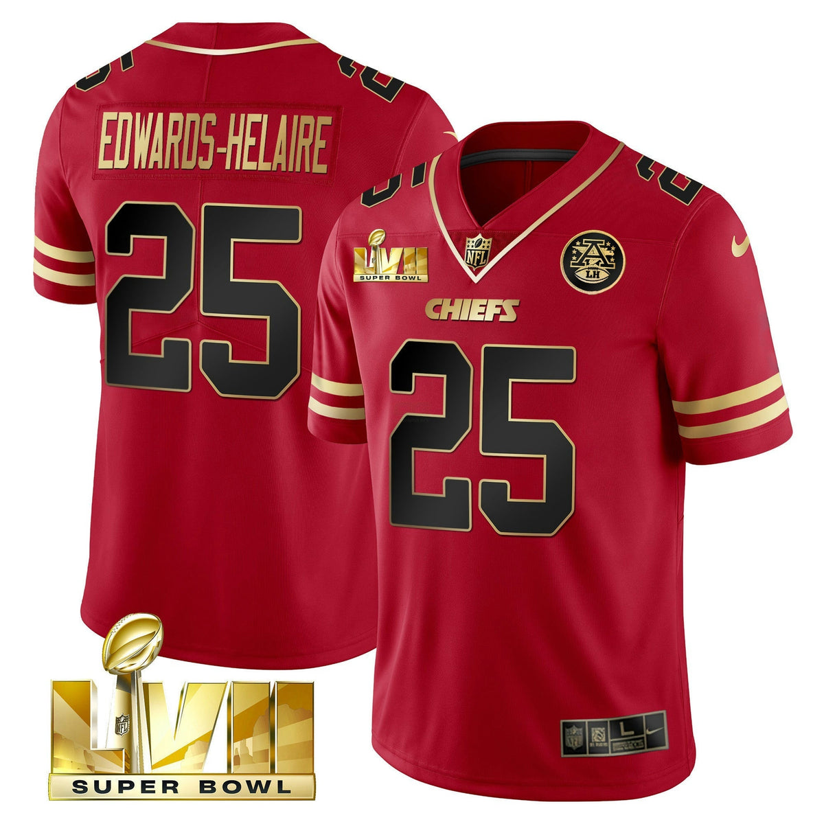 NFL Men’s Super Bowl LVII Gold Trim Vapor Jersey