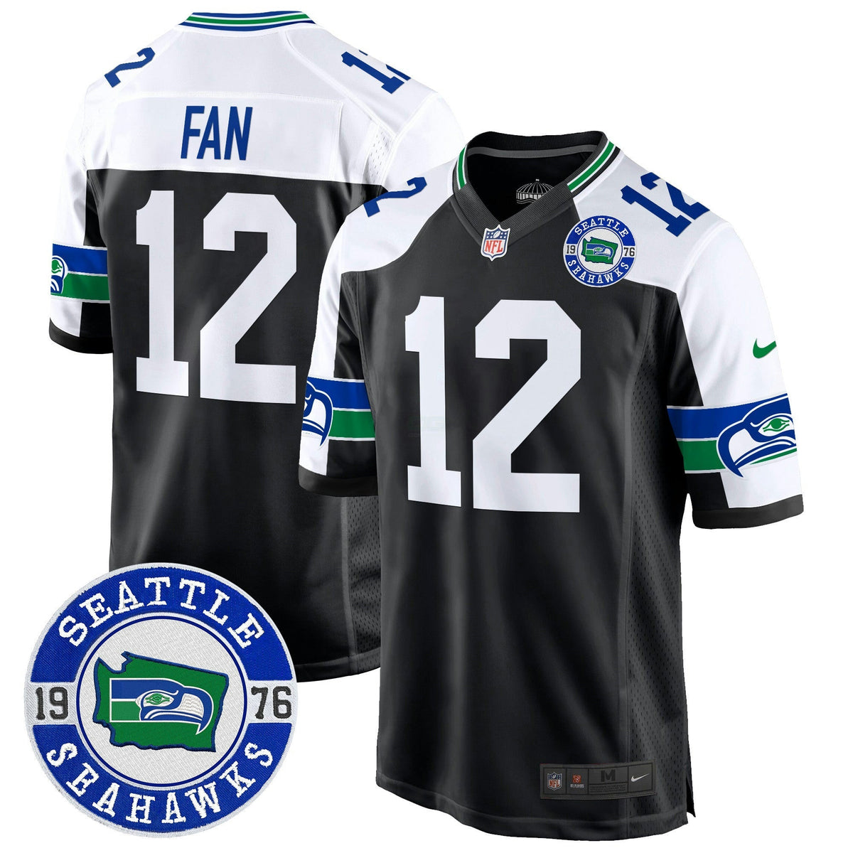 NFL Men’s Throwback Est. 1976 Patch Game Jersey
