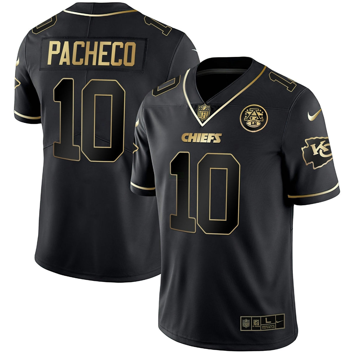 Jersey NFL Men’s Vapor Black Red Gold Limited