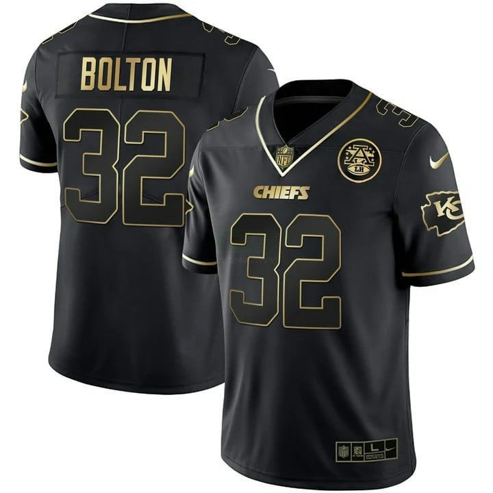 Jersey NFL Men’s Vapor Black Red Gold Limited