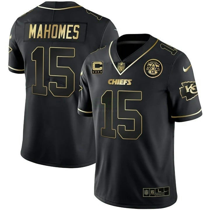 Jersey NFL Men’s Vapor Black Red Gold Limited