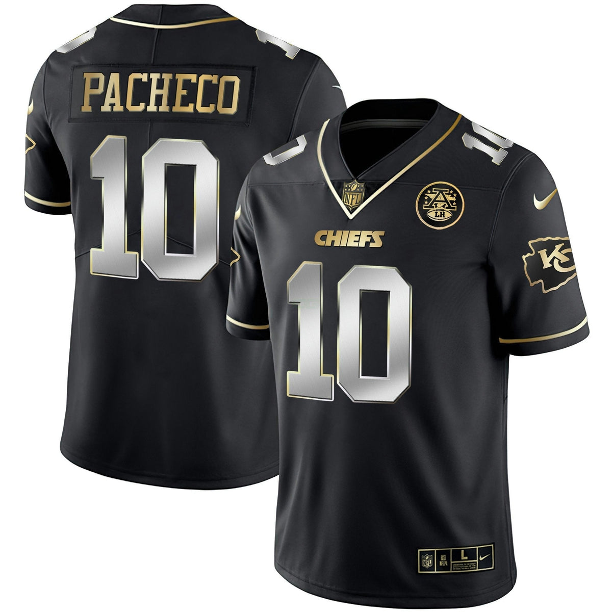 Jersey NFL Men’s Vapor Black Red Gold Limited