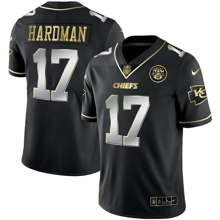 Jersey NFL Men’s Vapor Black Red Gold Limited