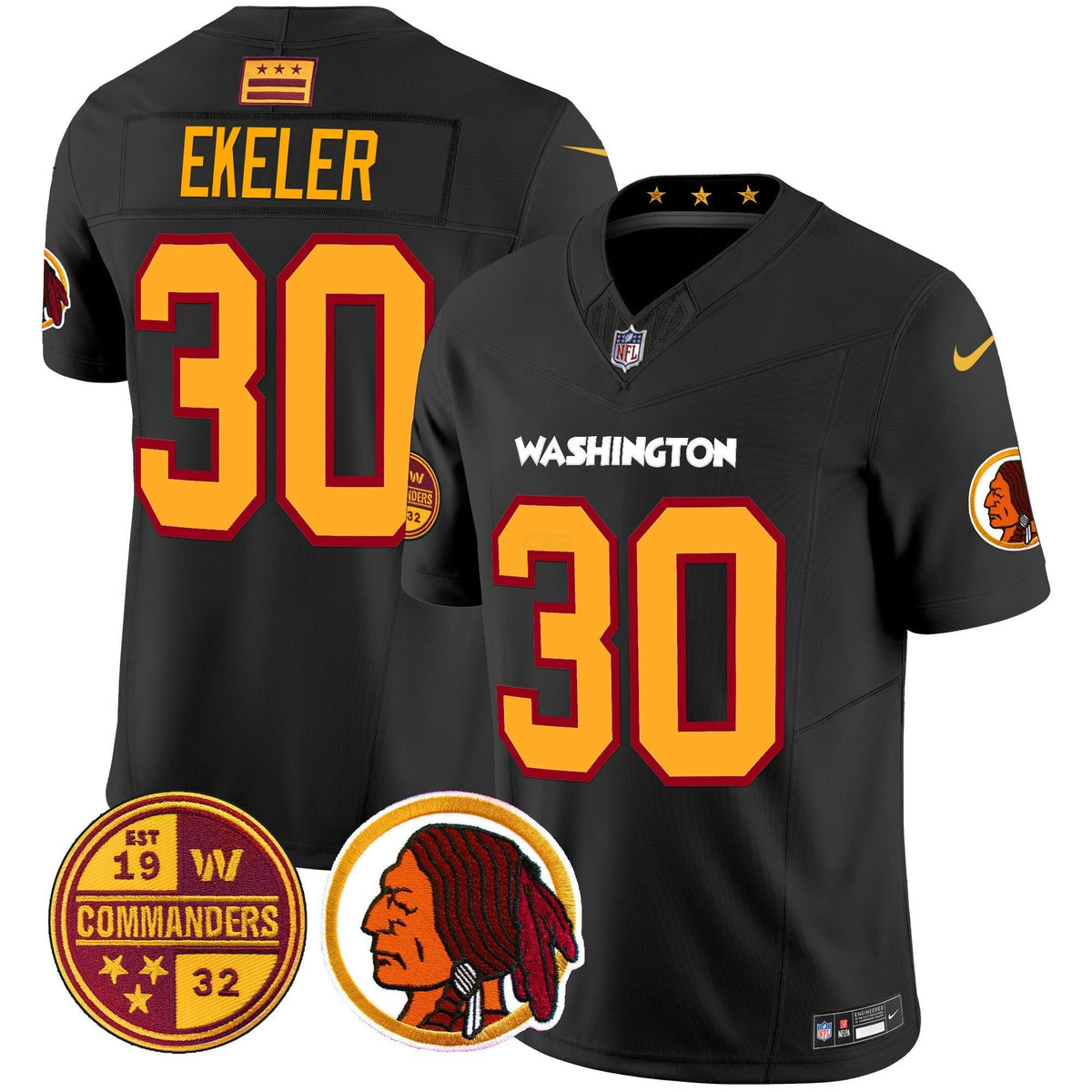 NFL Men’s Washington Half Redskins & Vapor Limited Jersey