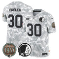 NFL Washington Commanders Men’s Washington Redskins 2024 Salute to Service Establishment Year Patch Vapor Limited Jersey