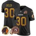 NFL Washington Commanders Men’s Washington Redskins Throwback 75th Patch Vapor Limited Jersey