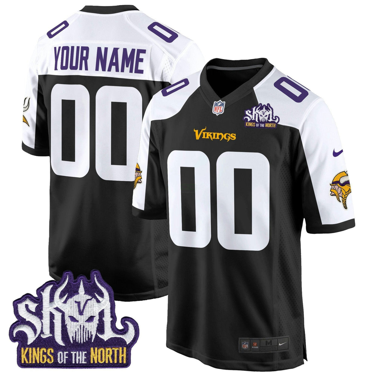 NFL Minnesota King Of The North Patch Game Jersey